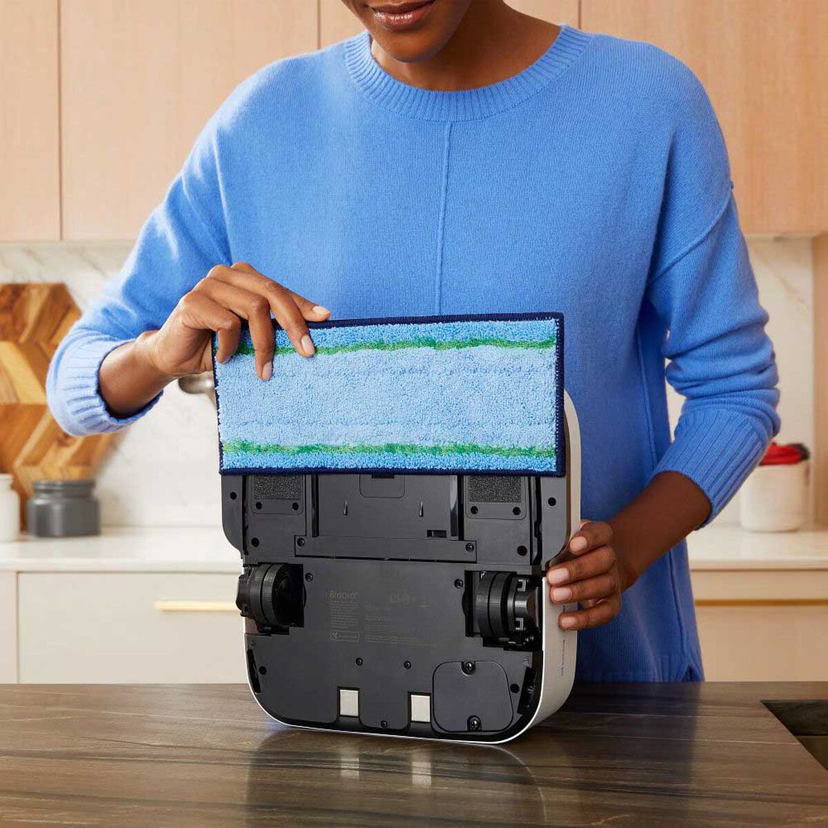 Lingettes r&eacute;utilisables pour lavage des sols pour robot laveur Braava jet&reg;&nbsp;m6, , large image number 3