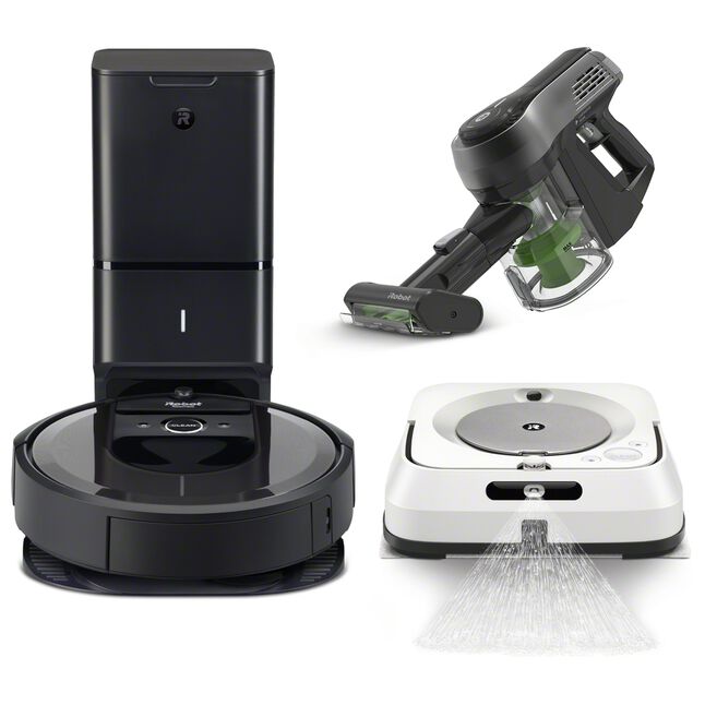 Roomba&reg; i7+,&nbsp;Braava&nbsp;jet&reg; m6 &&nbsp;H1 Handheld&nbsp;Bundle, , large image number 0