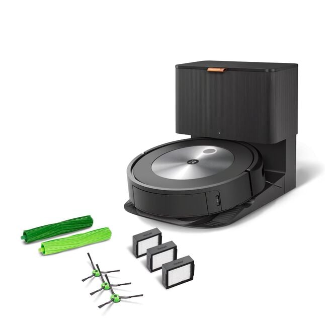 Wifi Connected Roomba&reg; j7+ Self-Emptying Robot Vacuum & Replenshiment Kit, , large image number 0