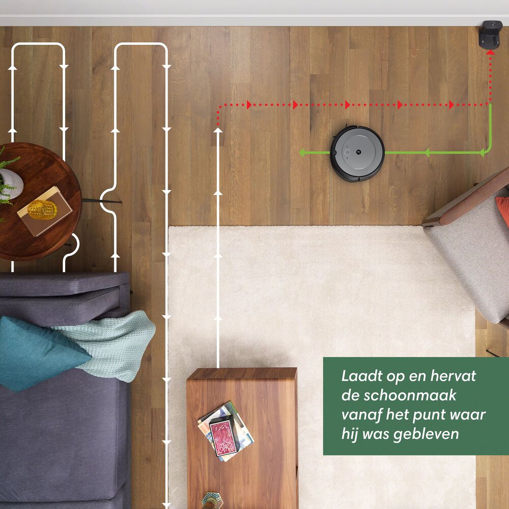 Stofzuigen is zo gedaan met de Roomba&reg; i1 robotstofzuiger