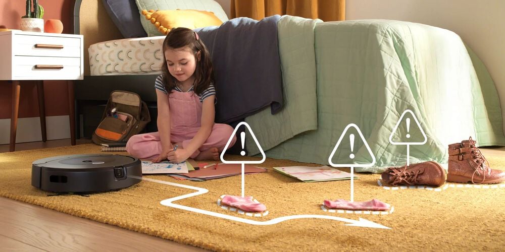 Navigates under and around